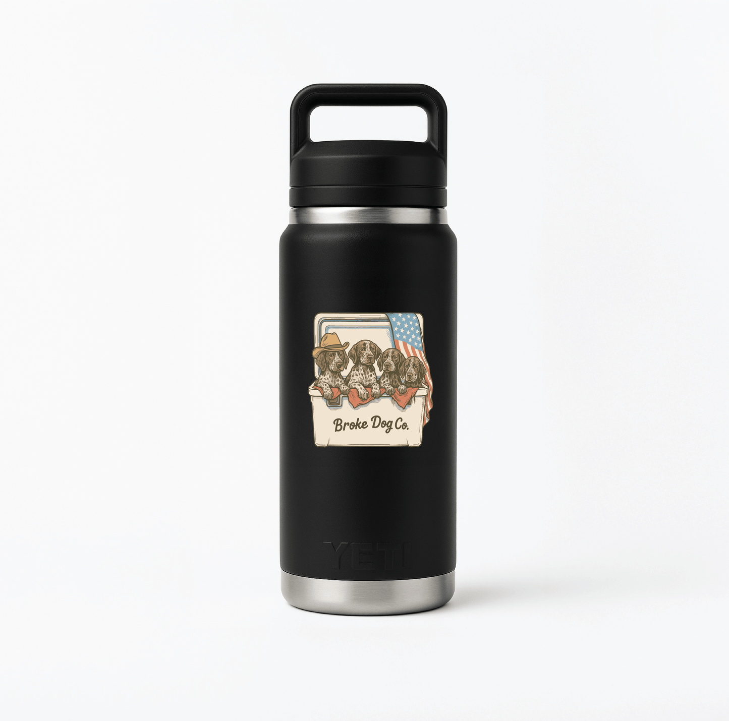 Broke Dog Puppies Decal
