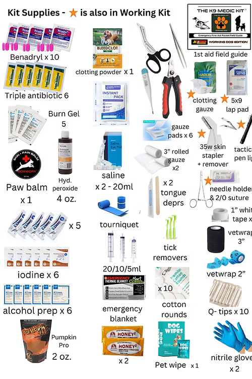 Working Dog K-9 Medical Kit
