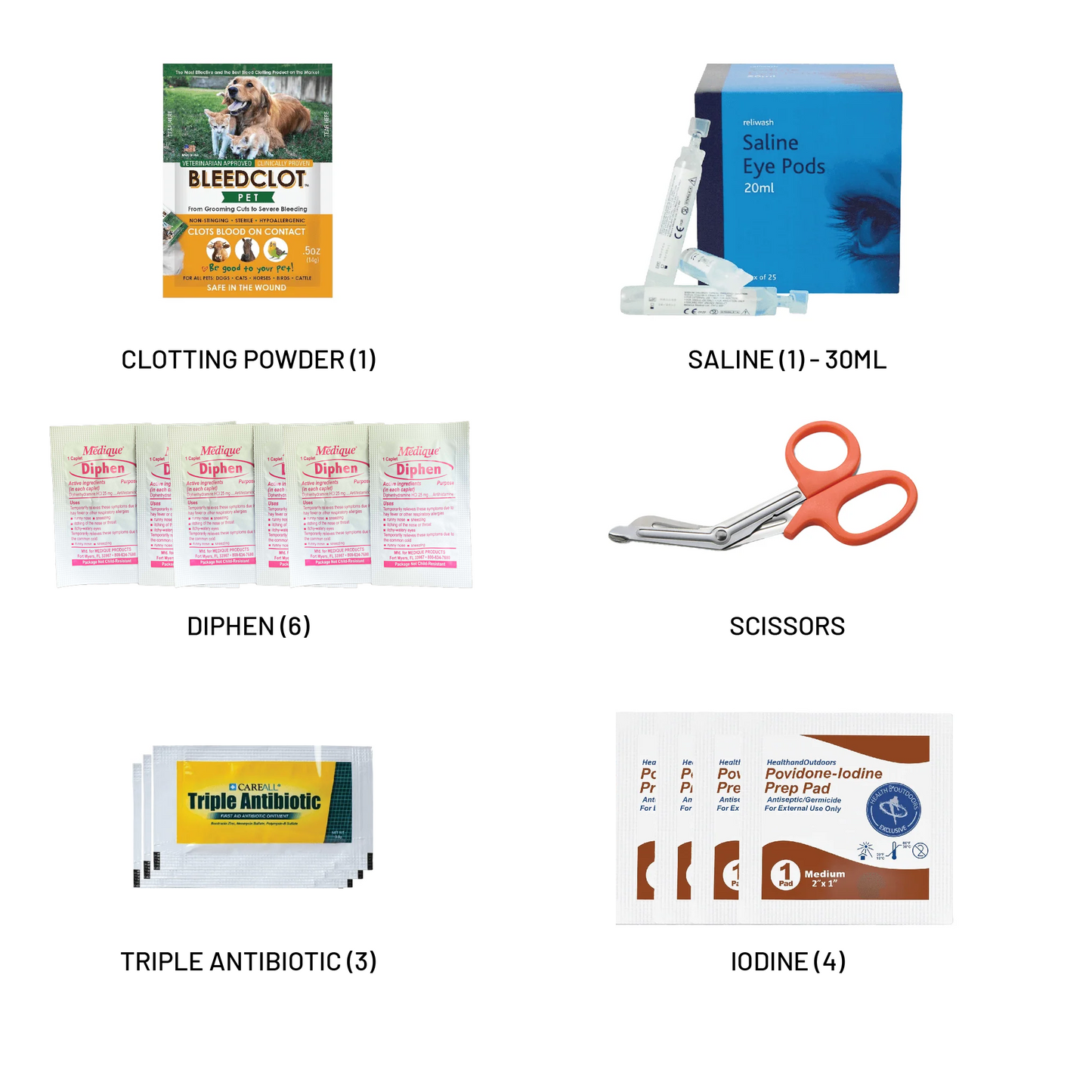 TRAIL MINI K-9 Dog MEDICAL KIT First Aid Kit Contents 1