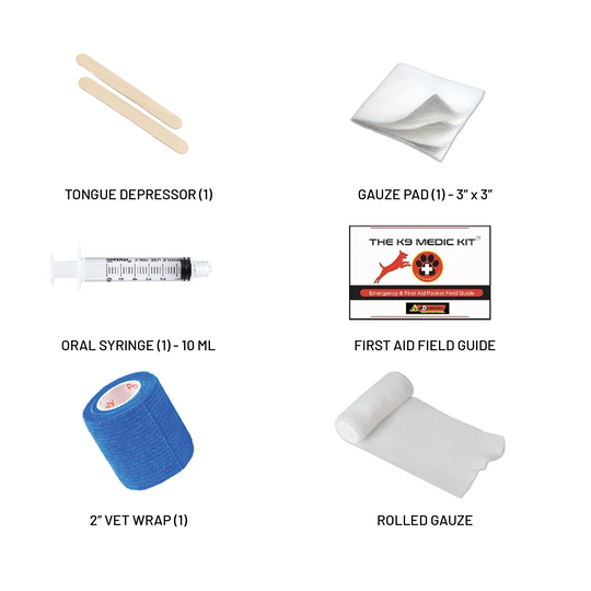TRAIL MINI K-9 Dog MEDICAL KIT First Aid Kit Contents 2