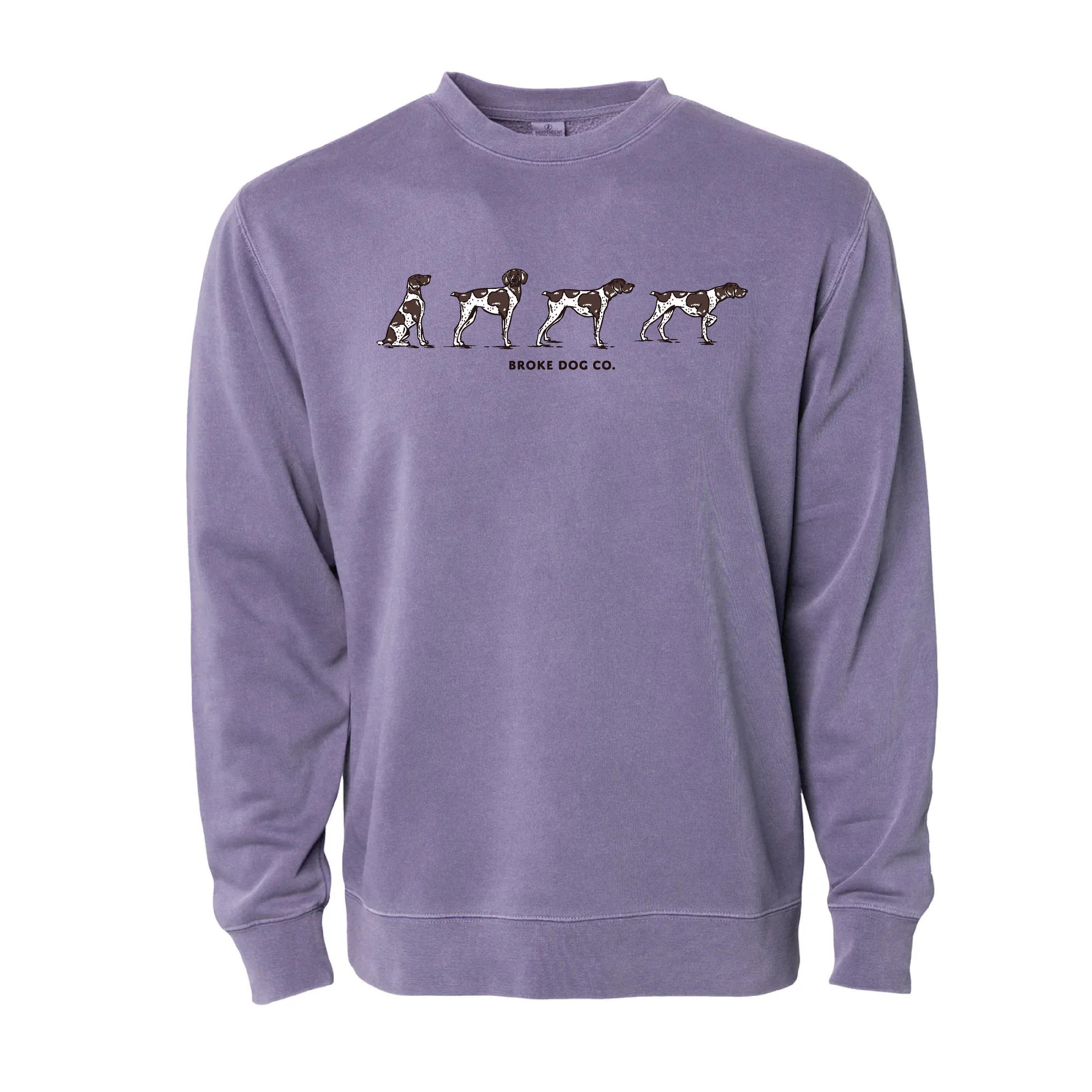 The Pointer Crewneck - GSP Purple