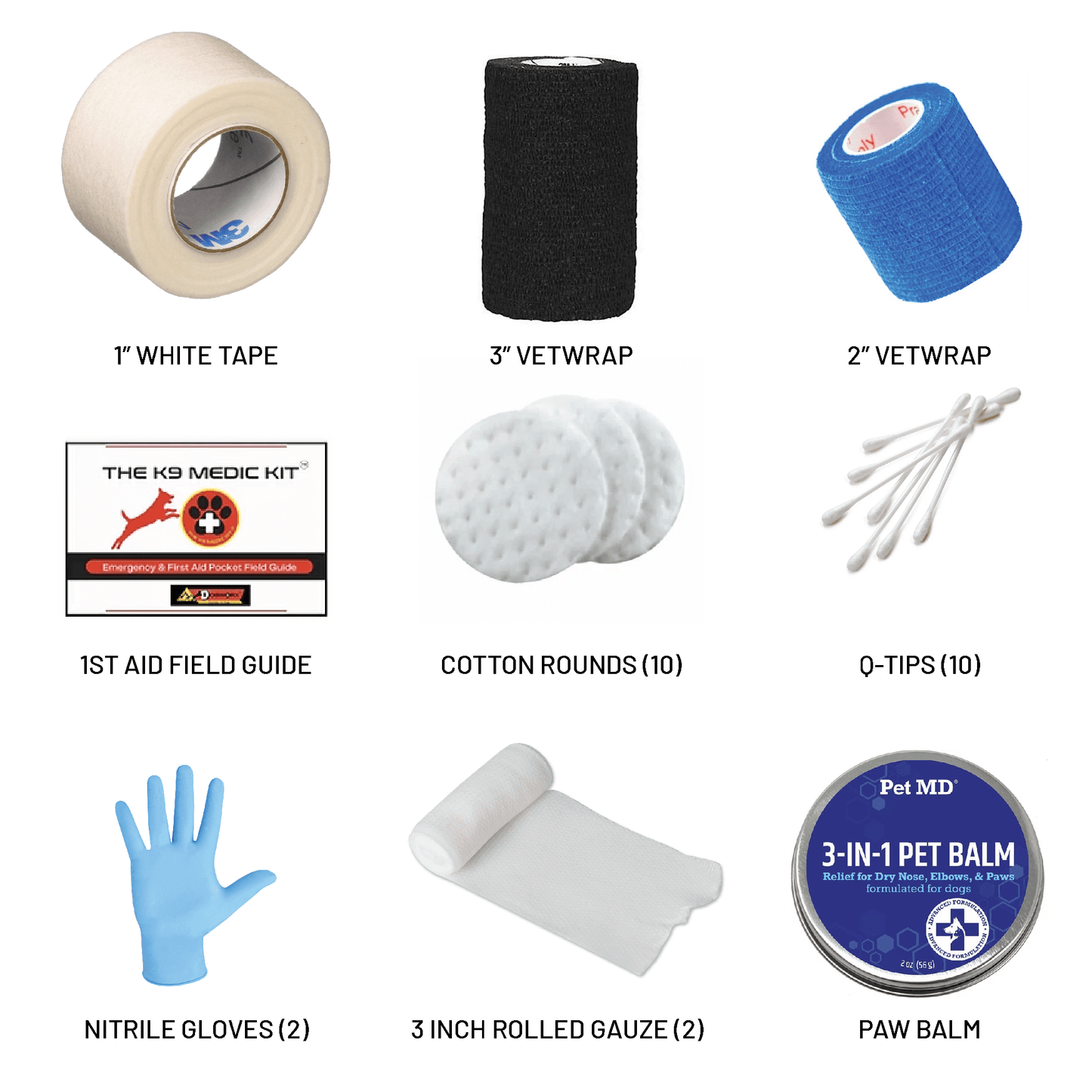 Working Dog K-9 Medical Kit - Essential Dog Medical Kit for Field Use