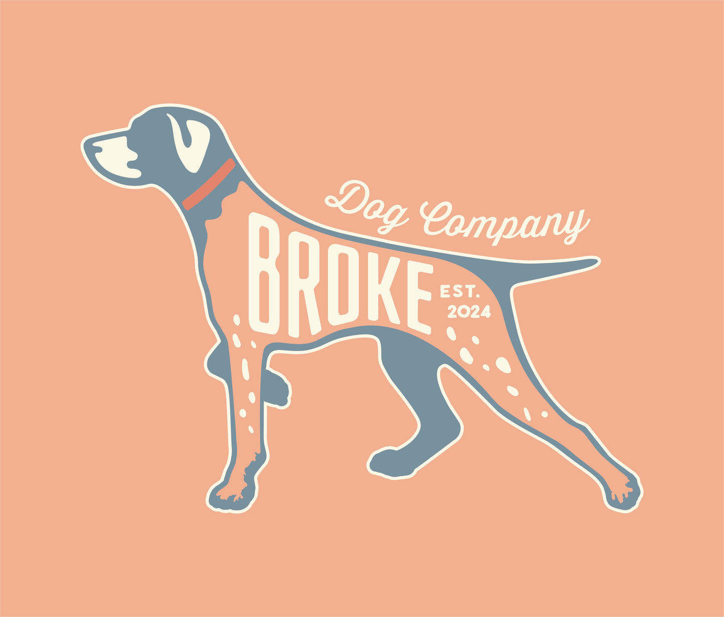 Broke Dog Icon - Neon Cantaloupe