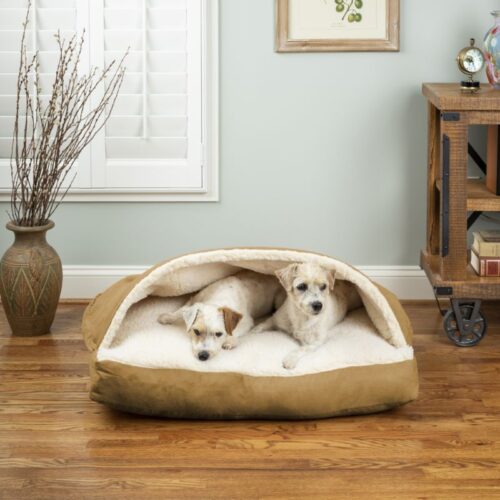 Rectangle Cozy Cave Dog Bed – Warm &amp; Burrowing Pet Bed for Ultimate Comfort