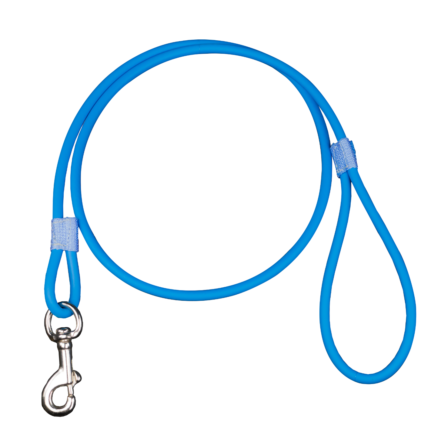 Blue Biothane Dog Leash 4' x 5/16" thick