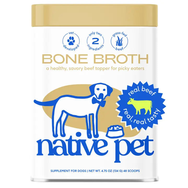 Beef Bone Broth Powder, Grain-Free Food Topper Front