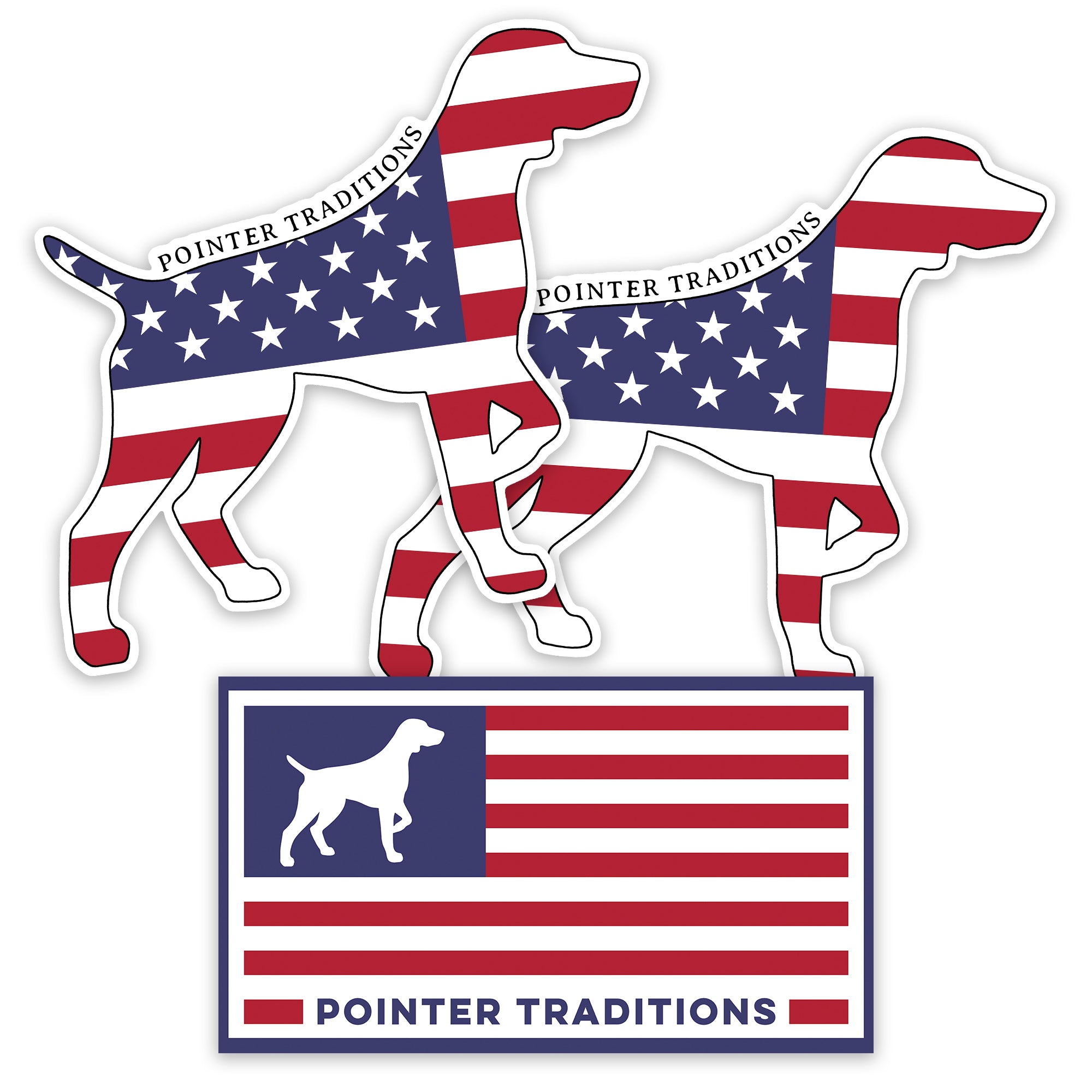 American Pointer Sticker Pack – BROKE DOG
