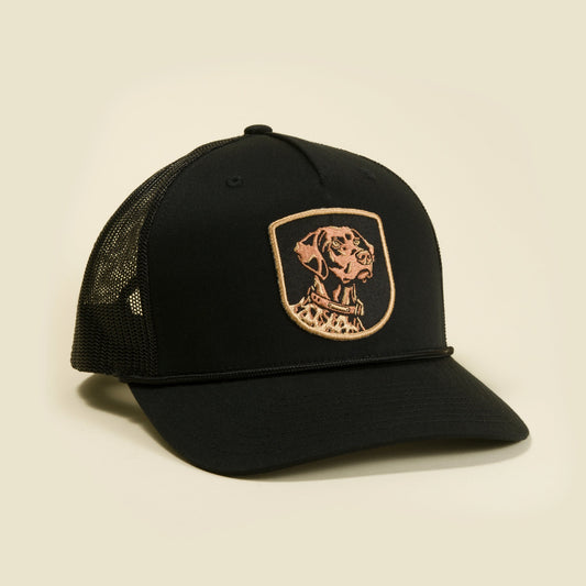 Bird Dog Profile Patch Hat - Midnight Black