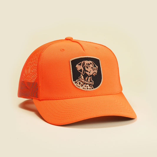 Bird Dog Profile Patch Hat - Blaze Orange