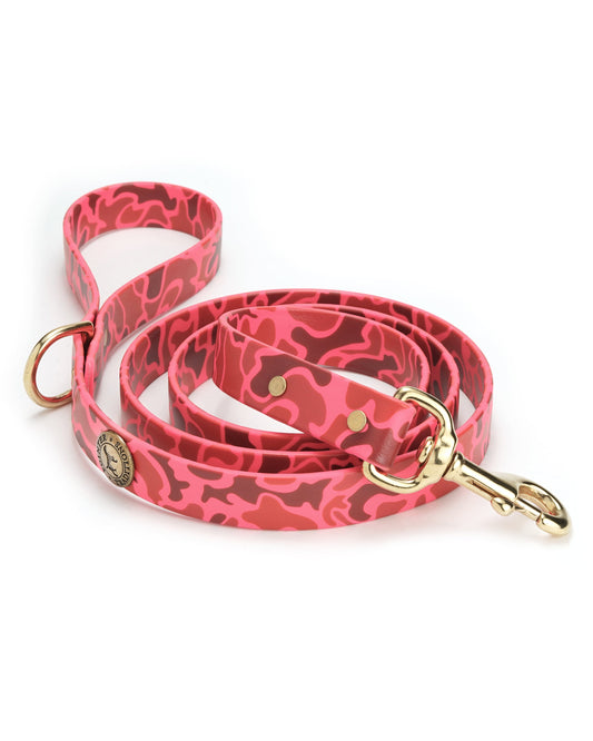 Sporting Dog Leash - Blaze Pink Vintage Camo