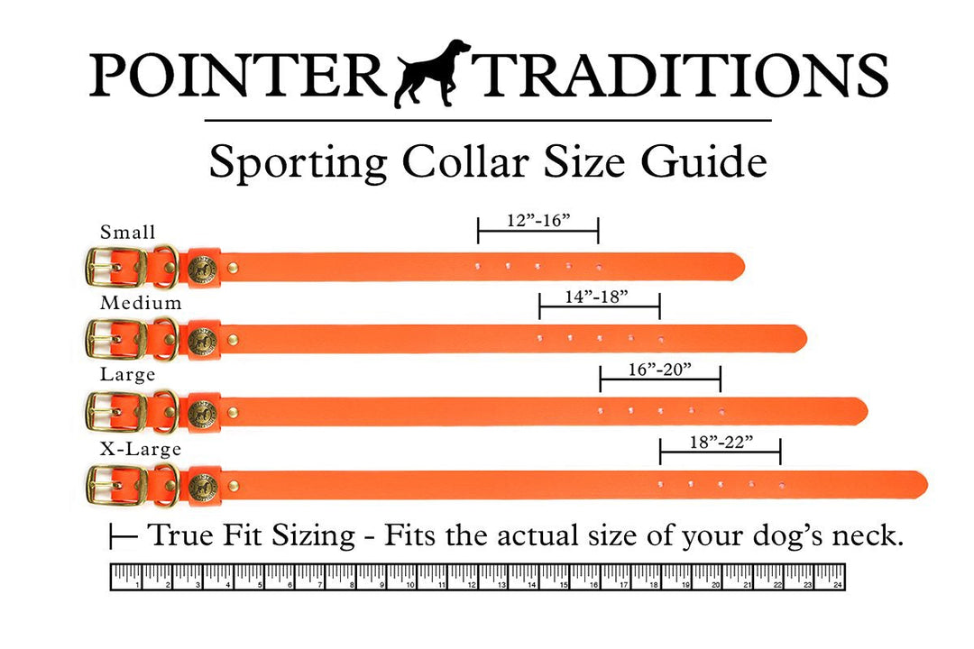 Sporting Dog Collar - Blaze Orange Vintage Camo