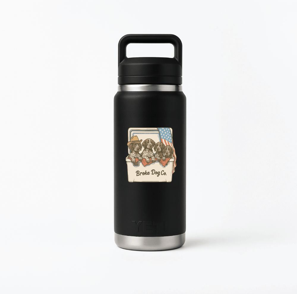 Broke Dog Puppies Decal