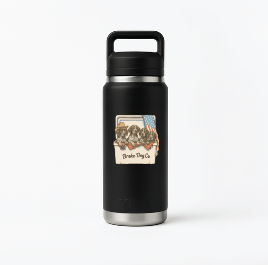 Broke Dog Puppies Decal