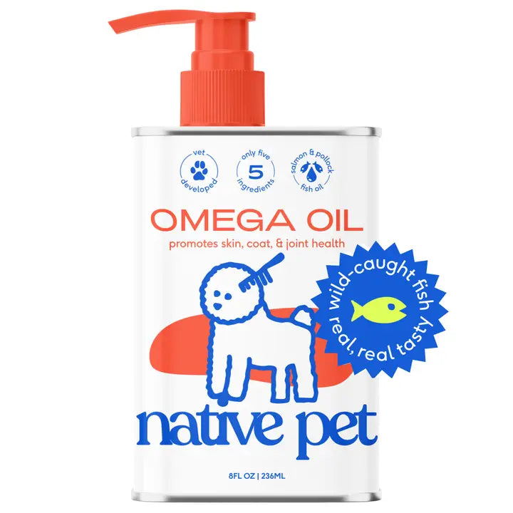 Omega-3 Fish Oil Skin & Coat Health Supplement For Dogs Bottle