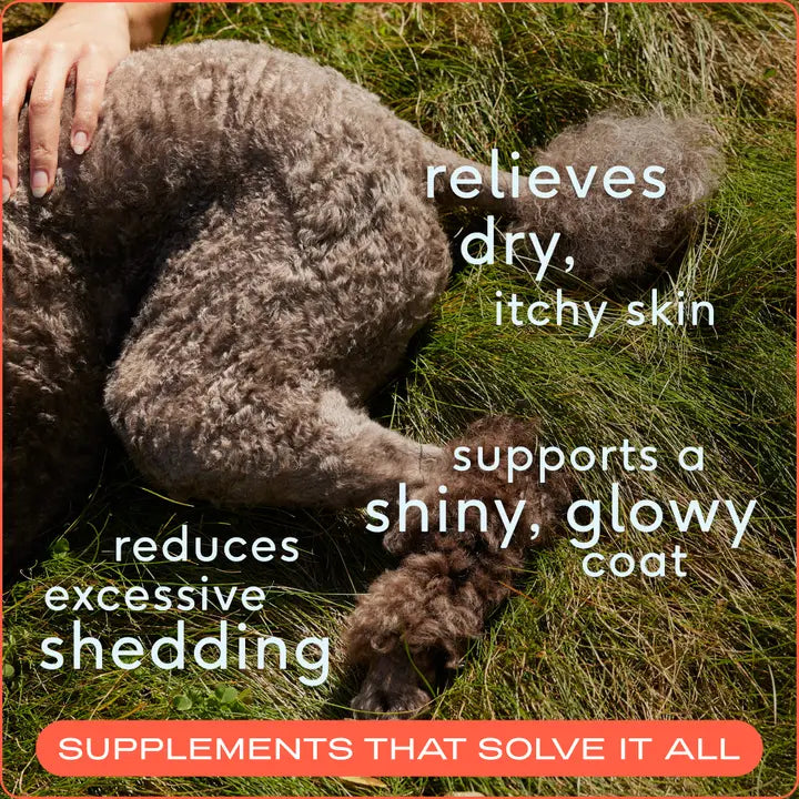 Omega-3 Fish Oil Skin & Coat Health Supplement For Dogs Infographic 1