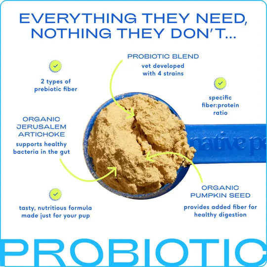 Native Pet Dog Probiotic & Prebiotic Powder Vet-Formulated Supplement