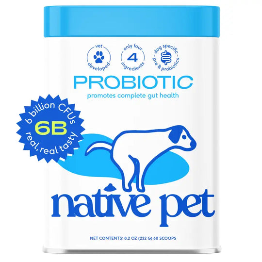 Native Pet Dog Probiotic & Prebiotic Powder Vet-Formulated Supplement