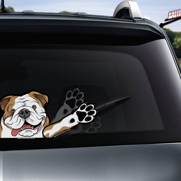 Otis the Bulldog Waving WiperTags